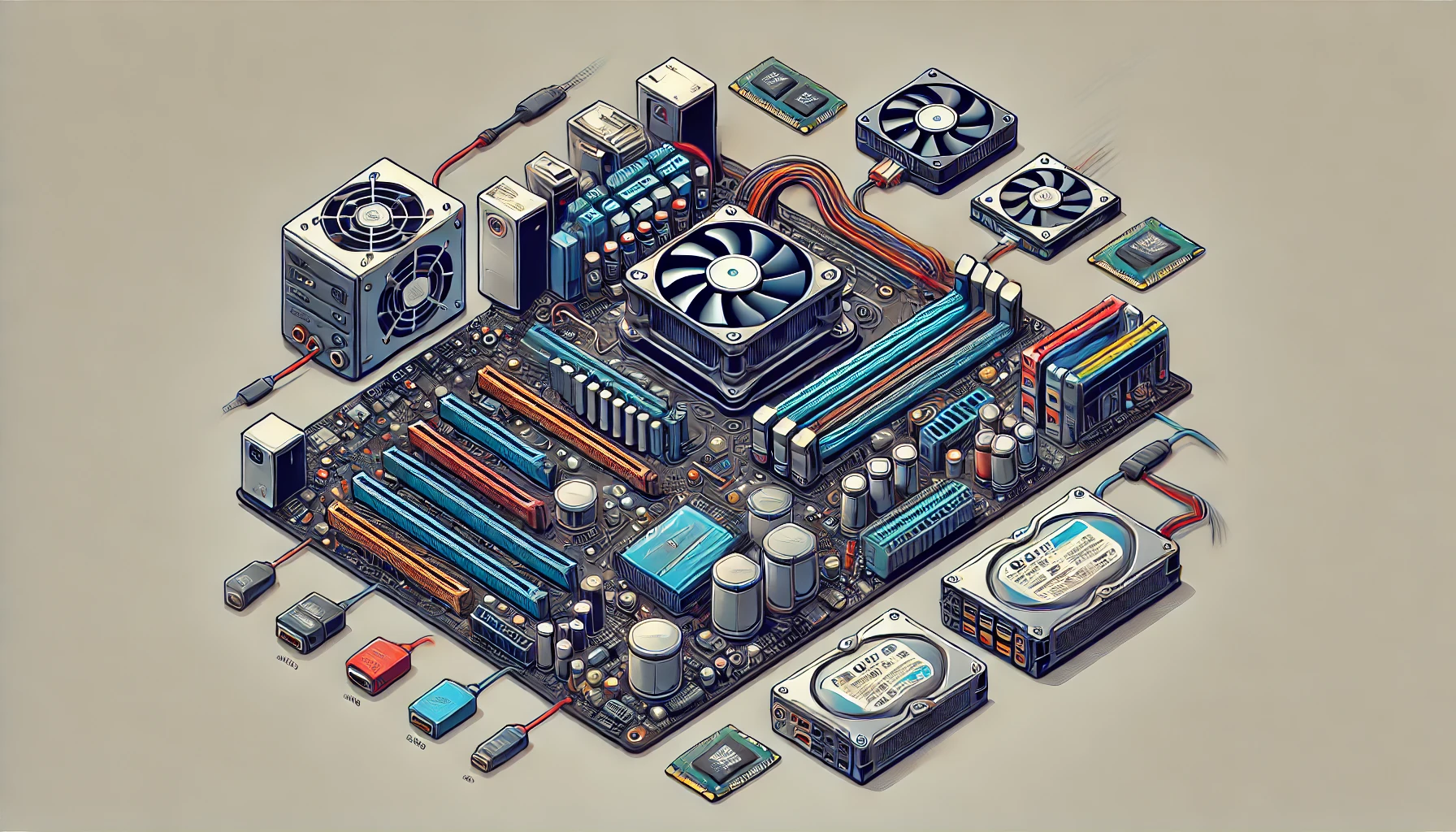 Hardware la scheda elettronica di un PC