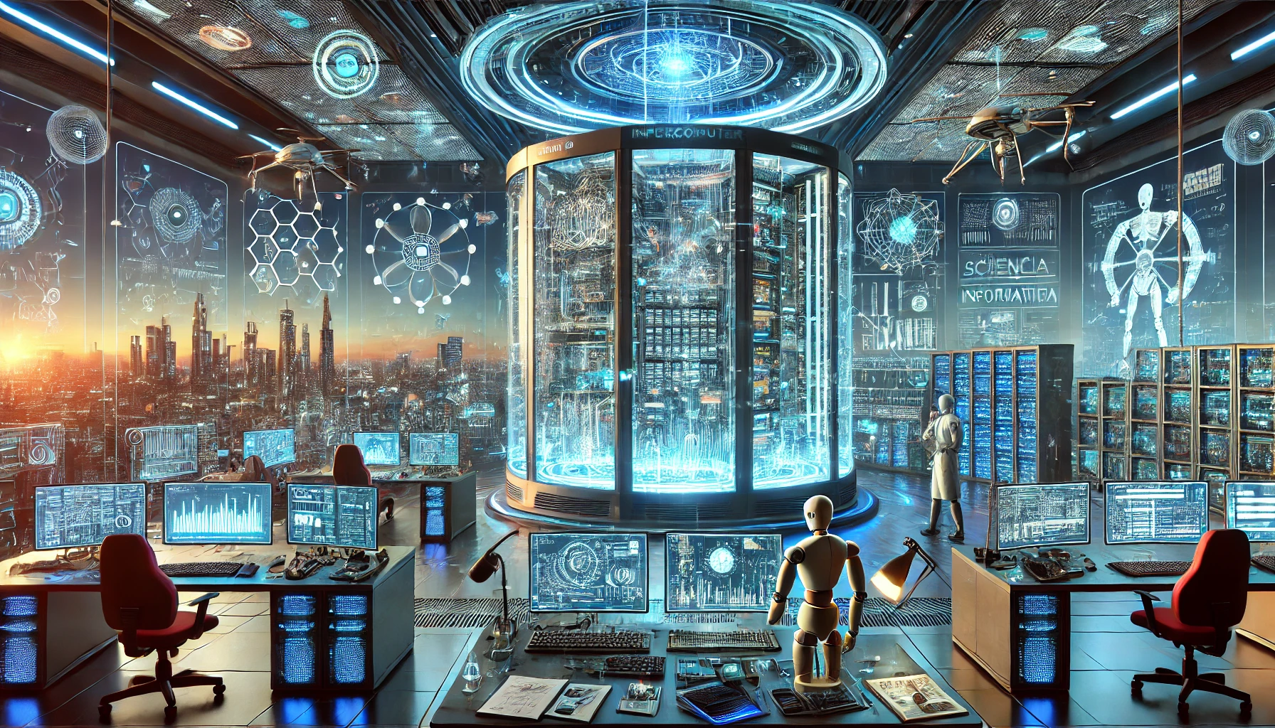 Una My Blog Visione futuristica della scienza informatica